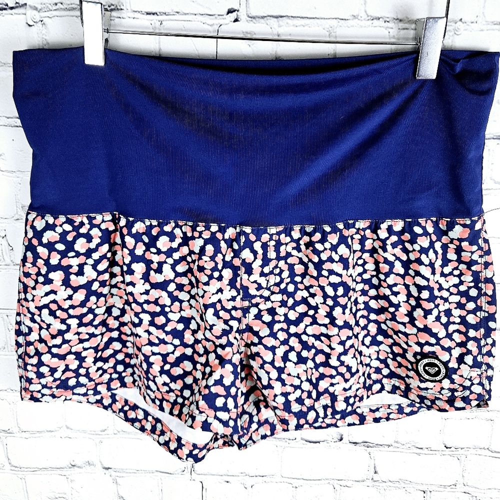 ROXY | Endless Summer spotted polka-dot fold-over waistband board shorts